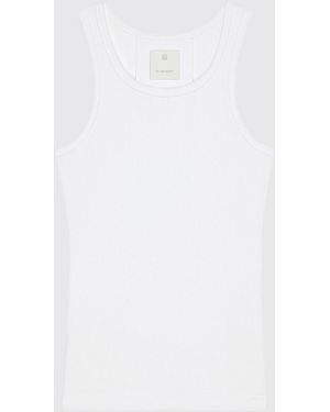 Givenchy Geribbelde Mouwloze Tanktop - Wit