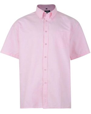 KAM Jeanswear Kam Short Sleeve Shirt Plus Size - Purple