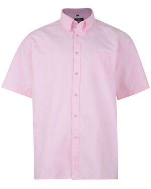 KAM Jeanswear Kam Short Sleeve Shirt Plus Size - Purple