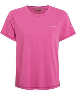 Craghoppers Ladies Ellie Ii Short-Sleeved T-Shirt (Damask Rose) - Pink