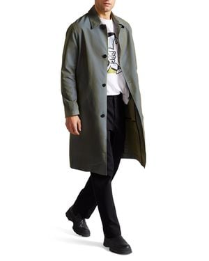 Ted Baker Hever Two Tone Mac, Mid Cotton - Black
