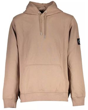 Calvin Klein Hoodie Relaxed Fit K50K507388 - Natural