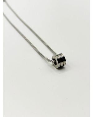 SVNX Chain Necklace With Ring Charm - Metallic