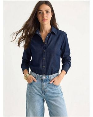 Bianco Lucci Cotton Denim Shirt - Blue