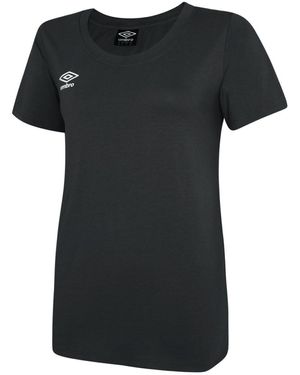 Umbro Ladies Club Leisure T-Shirt Cotton - Black