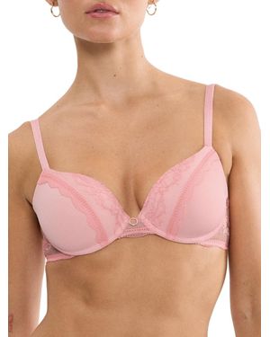 Triumph Comfort Allure Whp Padded Plunge Bra - Pink