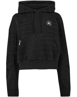 Converse Reptile Knitted Overhead Hoodie - Black