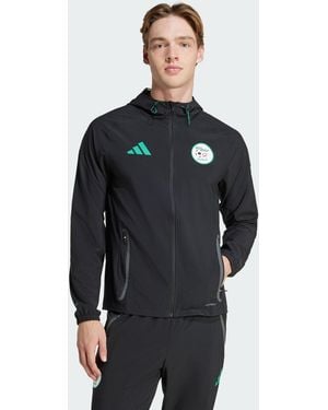 adidas Algeria Tiro 25 Competition Vis Tech Travel Jacket - Black