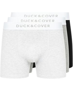 Duck and Cover Sagnet Boxers 3Pk - White