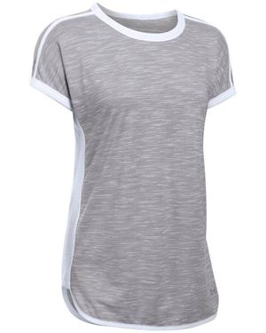 Under Armour Fashlete Mesh T-Shirt Piping Top - Grey