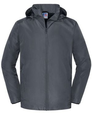 Russell Collection Essential Weatherproof Shell Jacket (Iron) - Blue