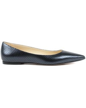 Versace 19.69 Abbigliamento Sportivo 19V69 Ballerina 4747 Traf Pelle Blu Leather - Blue