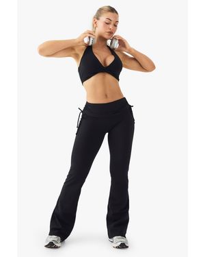 DSGN Studio Ultra Sculpt Ruched Side Flared Legging - Blue