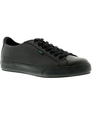 Kickers Nieuwe / Zwarte Tovni Lederen Bovenste Veterschoenen Casual Schoenen