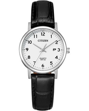 Citizen Watch Eu6090-03A Leather - Black