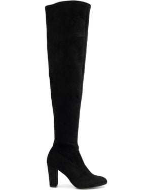 Dune Samira Stretch Over The Knee Boots - Black