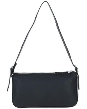 Ashwood Leather 'Tesoro Pelle' Plain Shoulder Bag - Black