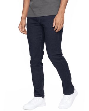 Crosshatch Farrowed Stretch Jeans - Blue