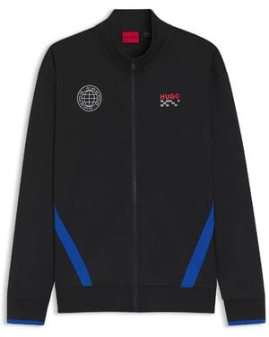 HUGO Vcarb Zip_01 Rb Jacket - Black