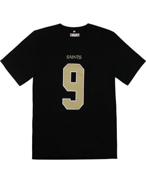 Fanatics Nfl New Orleans Saints Drew Brees T-Shirt - Black
