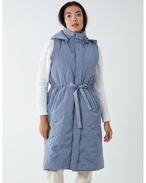 Blue Vanilla Quilted Gilet - Blue