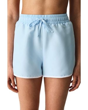 Penti Mid-Waist Woven Board Shorts - Blue