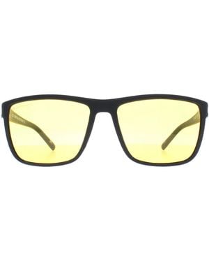 Montana Rectangle Polarized Mp198 Night Driving Sunglasses - Brown