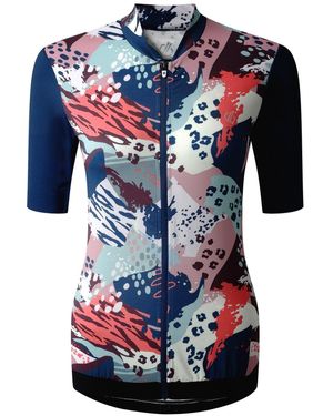 Dare 2b Ladies Aep Stimulus Iii Animal Print Jersey /Multicoloured) - Blue