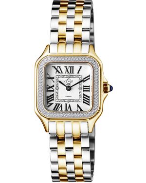 Gv2 Milan Horloge Met Zilveren Wijzerplaat Ipyg En Roestvrij Staal - Metallic