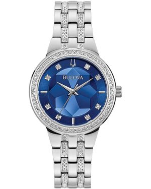 Bulova Phantom Crystal Watch 96L276 Stainless Steel (Archived) - Blue
