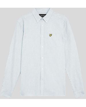 Lyle & Scott Stripe Oxford Shirt - White