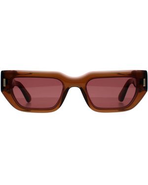 Calvin Klein Rectangle Transparent Dark Ck24500S - Brown