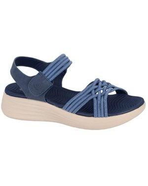 Cipriata Eletta Cross Strap Sandals Textile - Blue