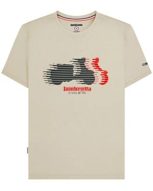 Lambretta Scooter Blur T-Shirt (Tofu) - Natural