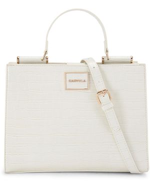 Carvela Kurt Geiger Tote Bag Bone Croc Jessica - White