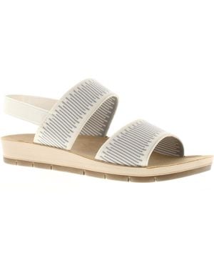 Inblu Wedge Sandals Idyll Elasticated Textile - Black