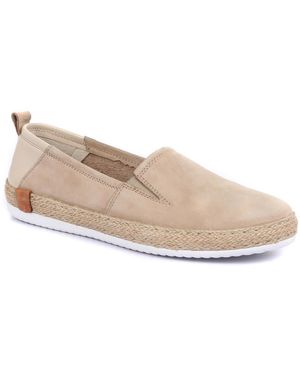 Jones Bootmaker Milan Leather Espadrille Flats - Natural