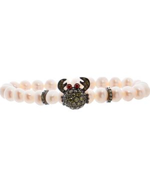 Lancaster Jla-Br-Crab-3-Wh Ladies Bracelet - White
