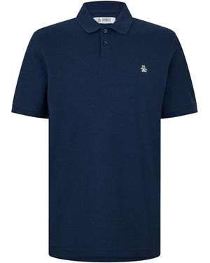 Original Penguin Sleeve Polo Shirt - Blue