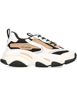 Steve Madden Possession Trainers Fabric - Natural