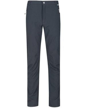 Regatta Great Outdoors Adventure Tech Geo Ii Wind Resistant Long Leg Softshell Trousers (Ash) - Blue