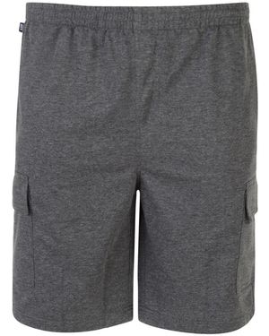 KAM Jeanswear Kam Cargo Combat Big & Tall Shorts - Grey