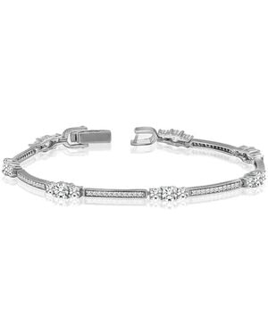 Bibei Bracelet With Sparkling Cubic Zirconia, 925 Sterling Bipu022 - Metallic