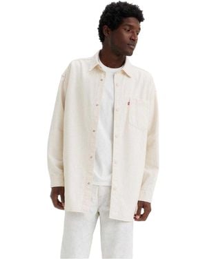 Levi's Levi's Plain Cotton Overshirt (Ceramic) - White