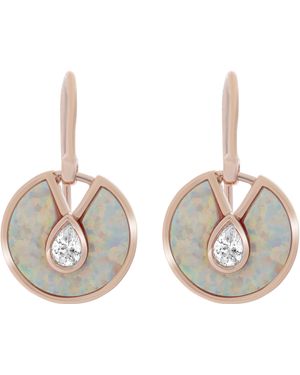 Orphelia 'Emmila' 925 Sterling Drop Earrings - White
