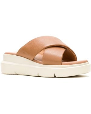 Hush Puppies Uplift Leather Sandals - Natural