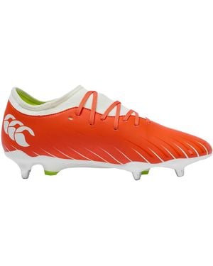Canterbury Adult Speed Falcon Pro Firm Ground Boots (Tangerine Tango) - Red