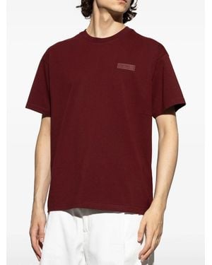 Givenchy Logo Patch T-Shirt - Red