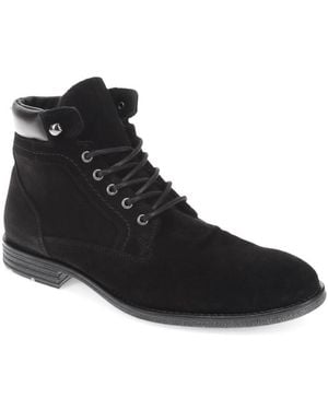 Jones Bootmaker Docklands Leather Lace-Up Boots - Black