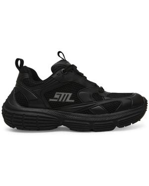 Steve Madden Power 1 Train Lace-Up Trainers - Black